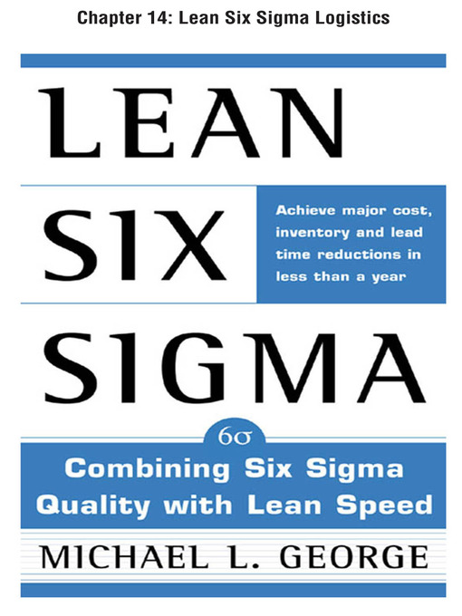 Cover image for Lean Six Sigma Logistics